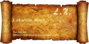 Lakatos Noel névjegykártya